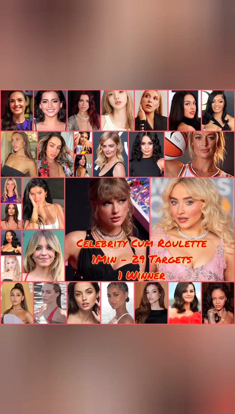 Sydney Sweeney vs Taylor Swift vs Olivia Rodrigo vs Mille Bobby Brown vs Ariana Grande vs Madison Beer vs Margot Robbie vs Gal Gadot vs Tyla vs Sabrina Carpenter vs Ana de Armas vs Saweetie vs Sophie Cunningham vs Emily Ratajkowski vs Blackpink vs Selena
