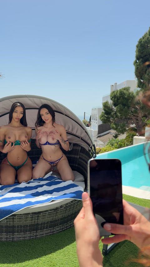 Lia Lin's first ever lesbian threesome with Catherine Knight and Mary Rock