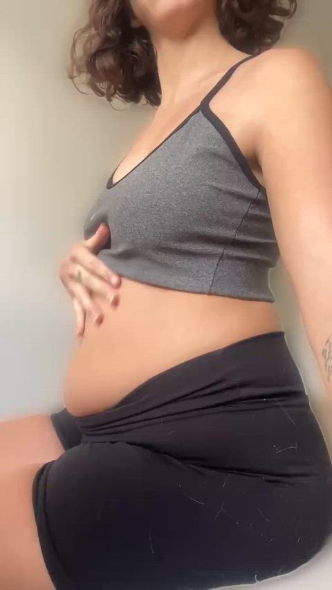Pregnant ass, wider and hungrier than ever