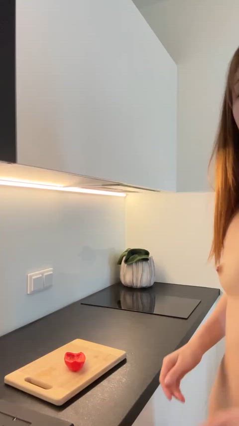 I love cooking naked