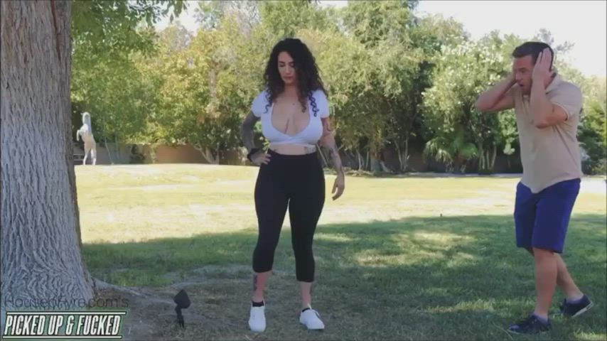 Arabelle Raphael Ass Big Ass Big Dick Big Tits Blowjob Cumshot Curly Hair MILF Porn GIF by mollatare