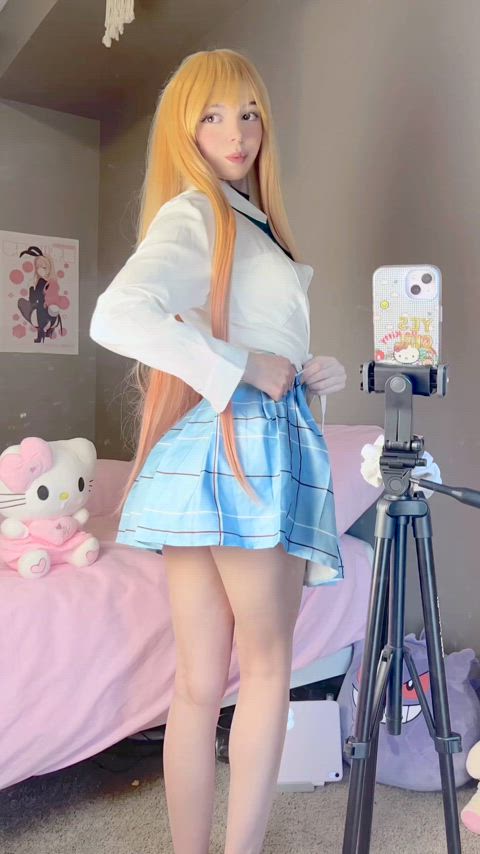 18 Years Old Asian Cosplay Cute Japanese OnlyFans Petite Rule34 Small Tits Teen Porn GIF by miamiaof
