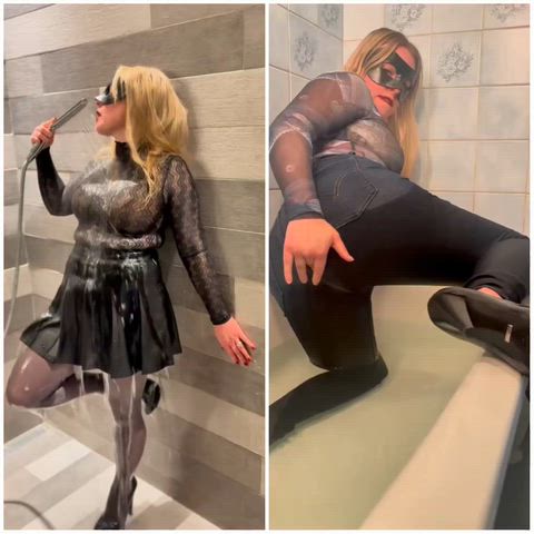 Can this Monday get any wetter?
Or should I rather ask: denim or leather?