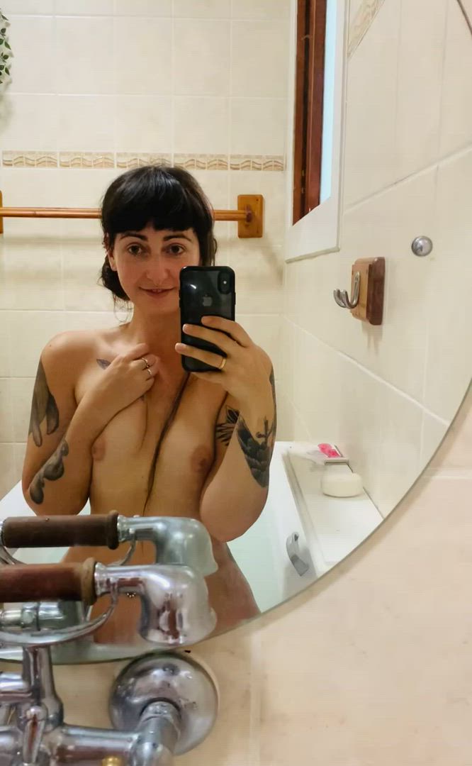 Alt, Bathtub, Brunette, Tattoo, goth-girls