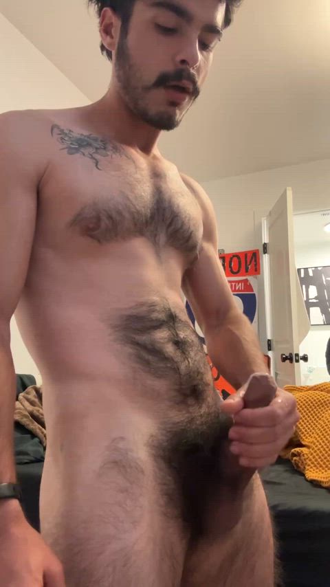 best part of a foreskin and pubes is how it catches my loads