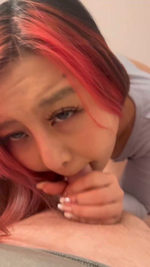 A good cumslut Swallow all ( btw I miss my red hair :3