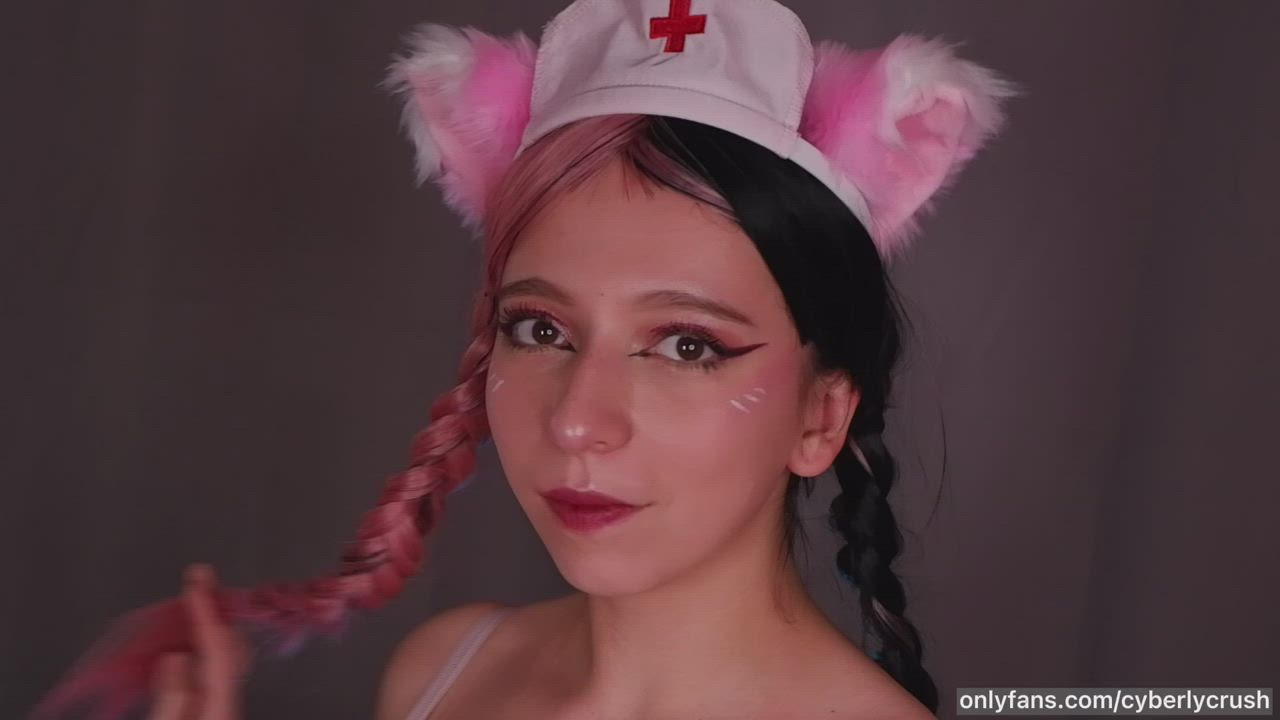 20 Years Old 2000s Porn Close Up Costume Kawaii Girl Medical Nurse Pale Short Hair Strip Porn GIF by cyberlycrush