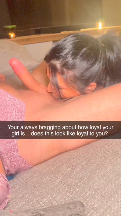Your girlfriend definitely isn't loyal