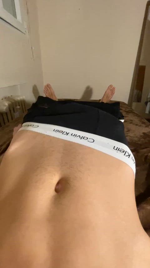 Unpacking my big cock