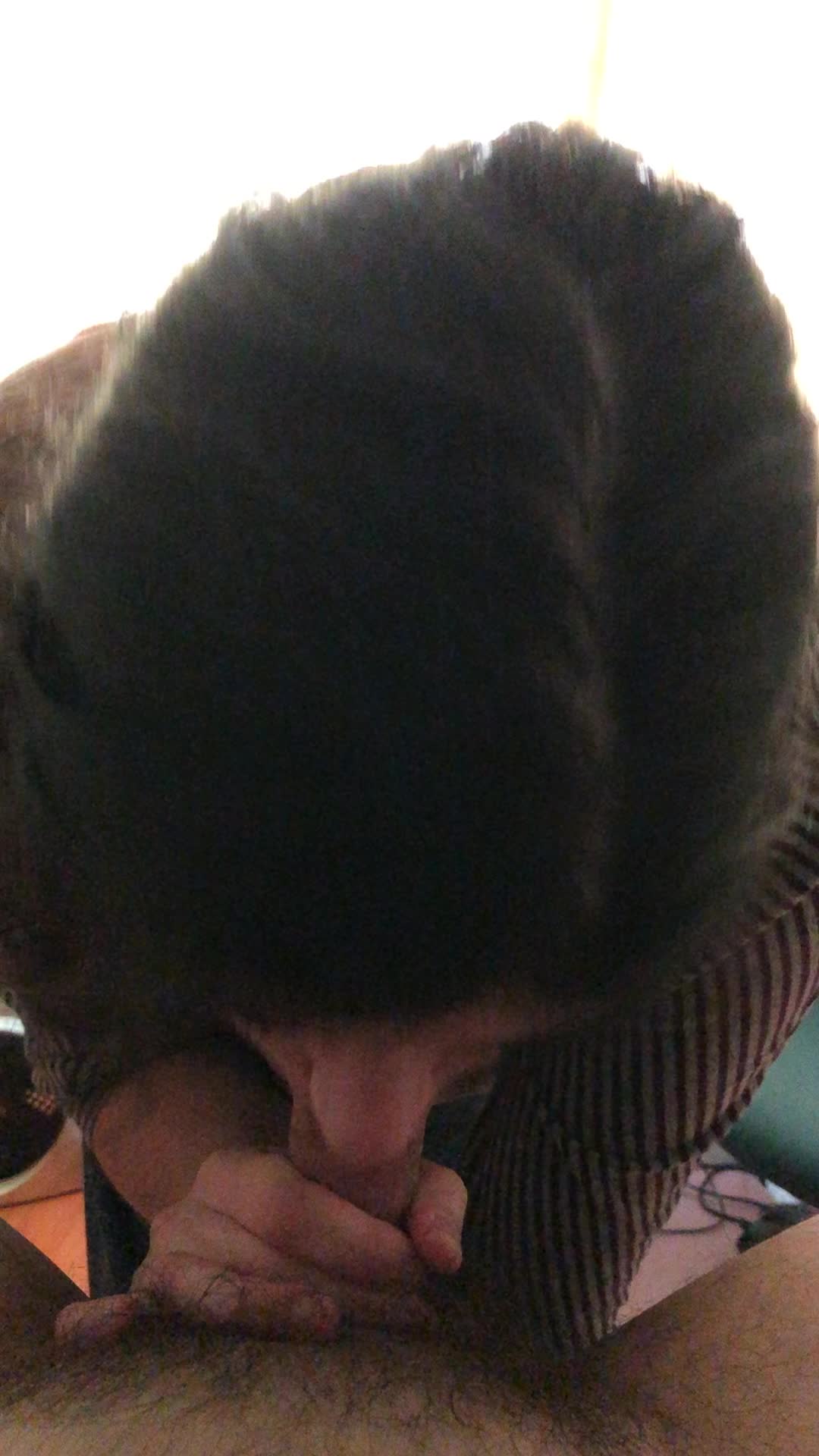 Blowing up the New Year in her brother’s room