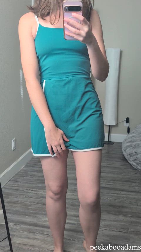 I never wear panties with my pickleball dress