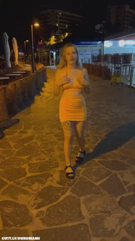 Big Tits Compilation Exhibitionist Flashing Natural Tits Nipple Piercing Public Sex Teen Porn GIF by duromami