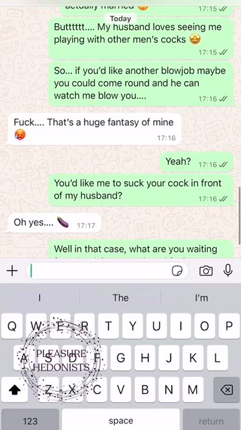 Inviting a guy round to come have a threesome