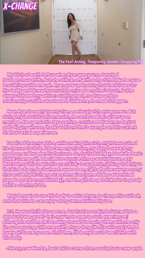 Kendra's parental advices, My first try at making a x-change caption~