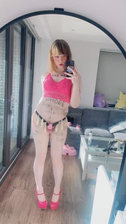 Get ready with me to go outside and be a good sissy whore