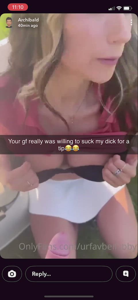 Your Gf Folded When One Of The Rich Customers Asked Her To Suck His Dick For Some Money