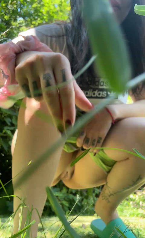 The best feeling is doing it outdoors