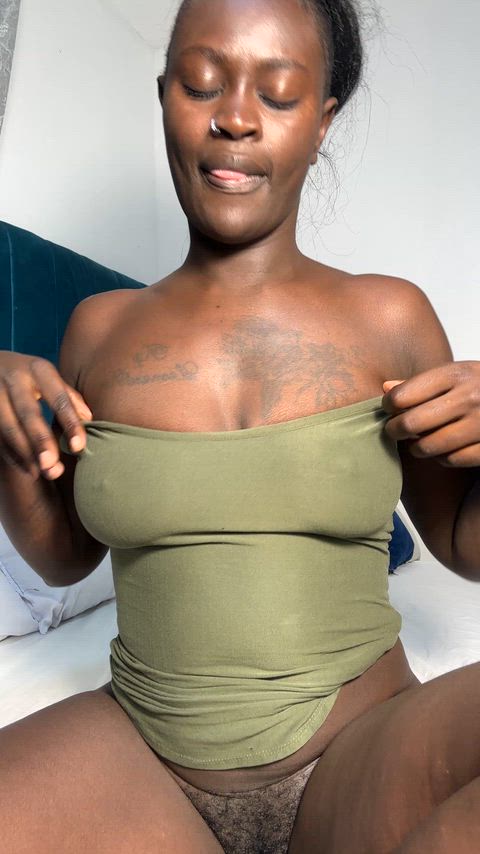Perfect ebony curves pressed tight together