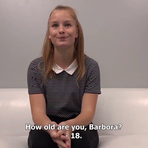 18 Years Old Blowjob Casting Cumshot First Time Sex Student Teen Porn GIF by cognact