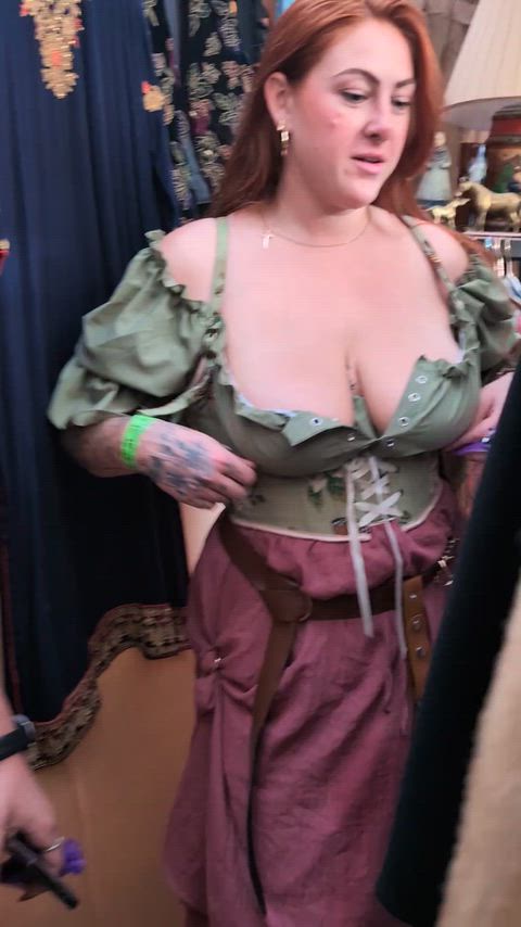 My friend and I tipsy on mead after the ren faire!
