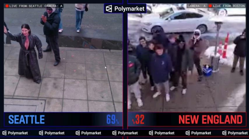 LaSirena at the super bowl portal today 😍