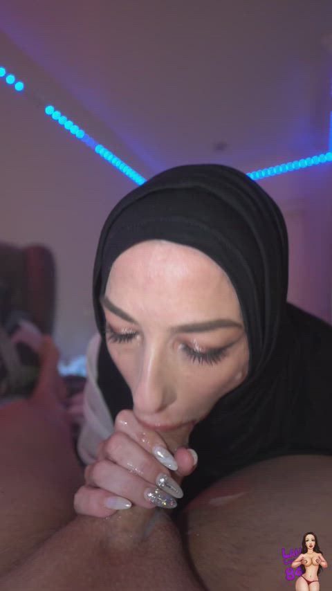 look at the hijabis, they love sucking on our cocks, such good girls for us christians