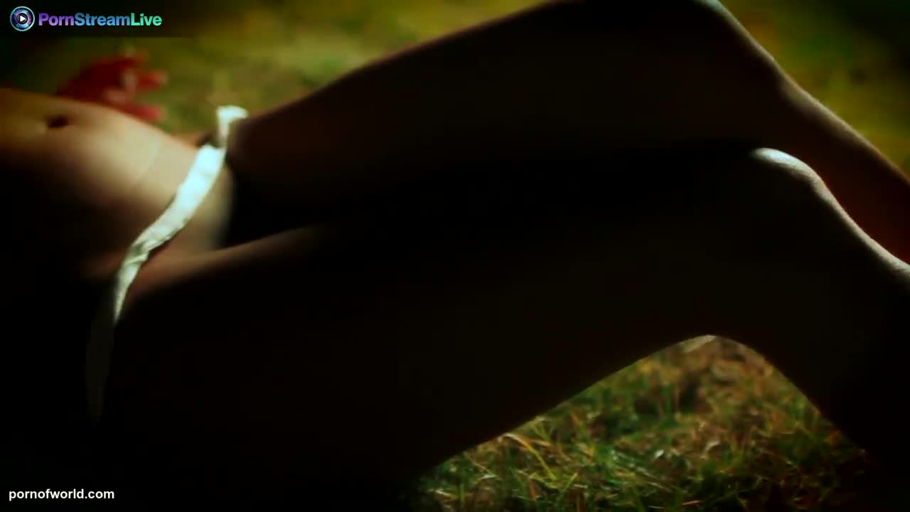 Sandra Romain smokes a cigarette and masturbates in the public park