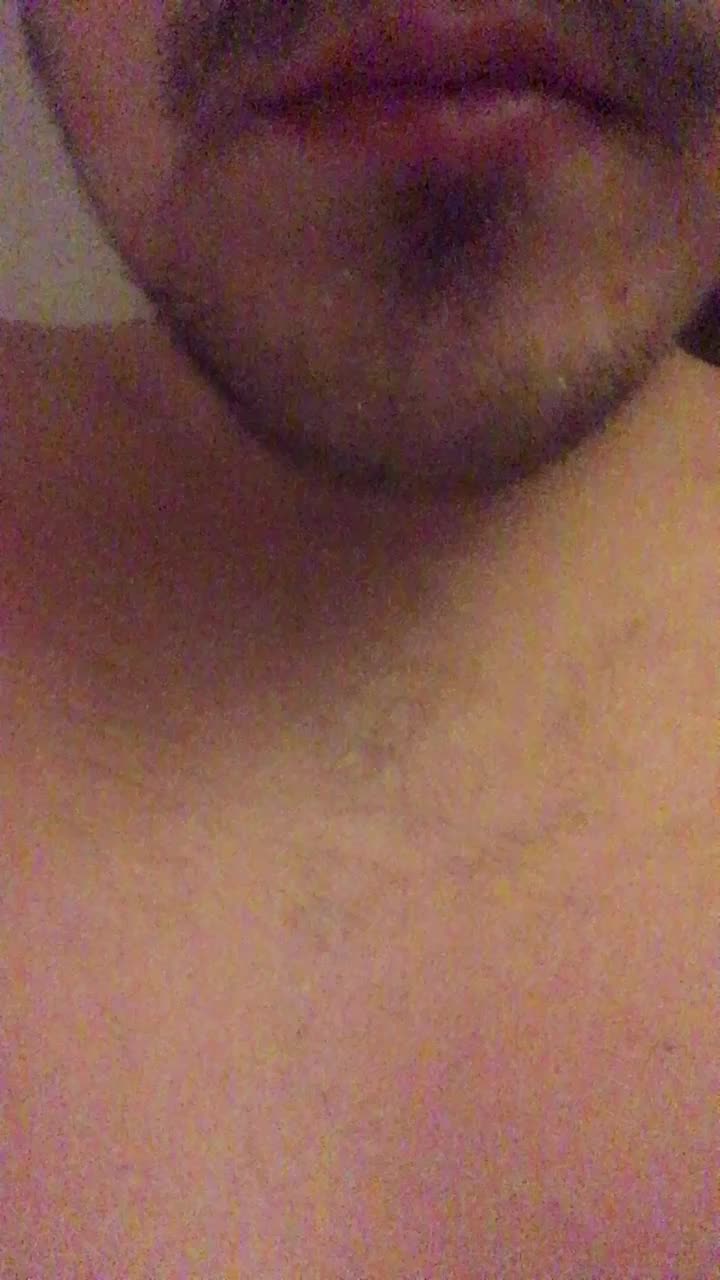 Emptying a filled condom on my face