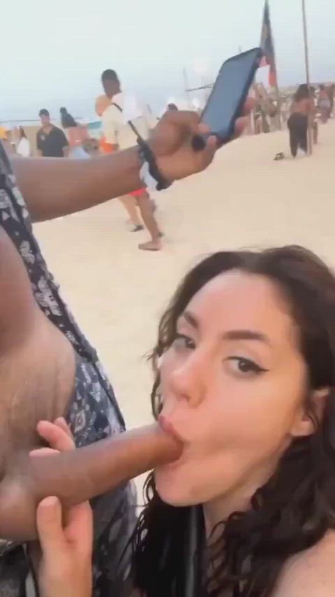 Blowjobs on the beach
