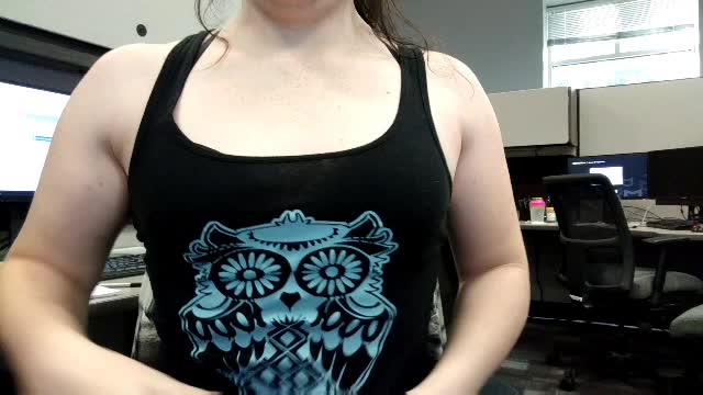 Tit drop from IT. Coworker always steps away and misses it!