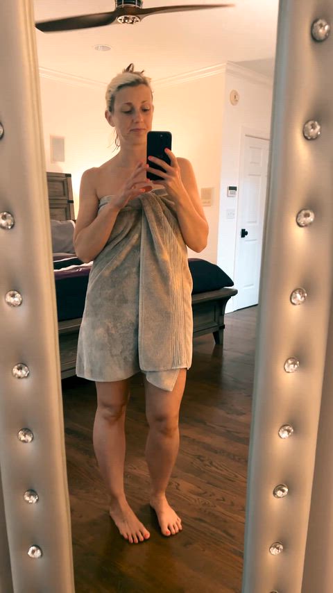 Squeaky clean from the shower