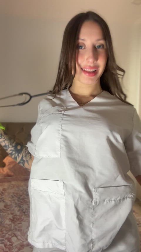 Do you want a nurse like me who lets you touch her ?