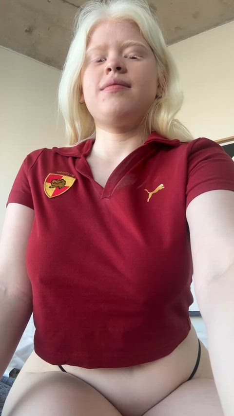 Would you quickly cum on my boobies in public?