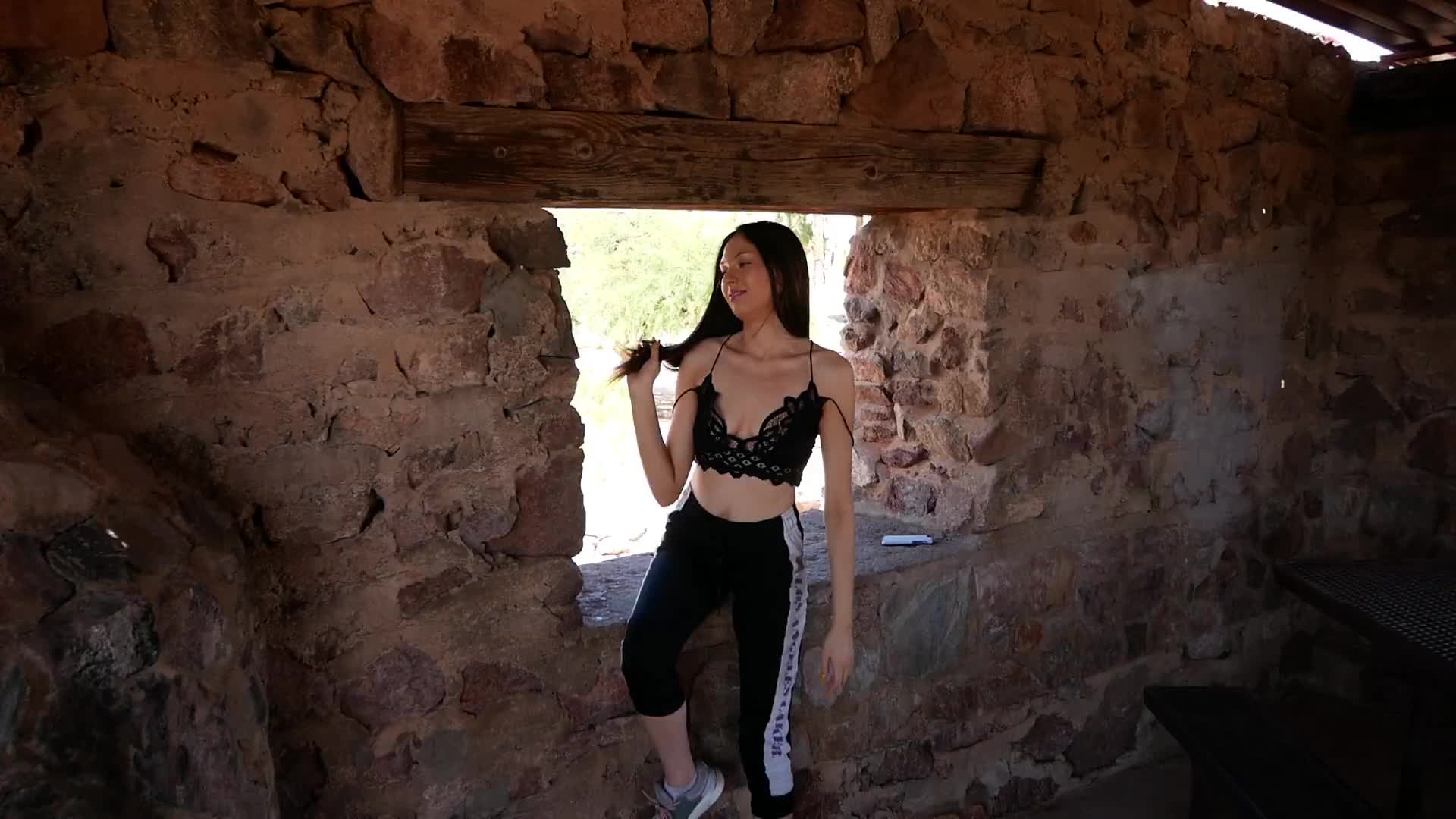 I got a little naughty while out hiking!