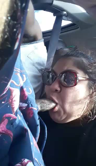 On our way to the beach. She wanted a snack.