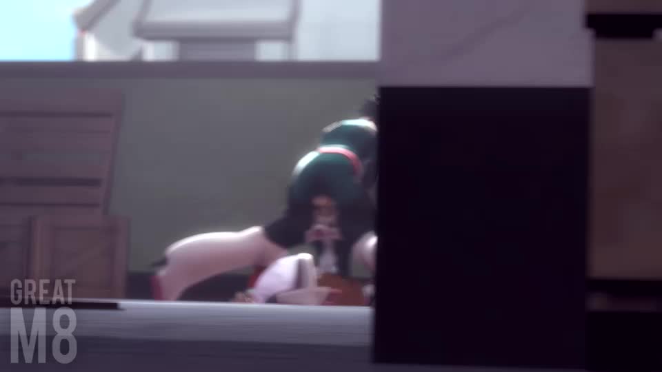 Izuku and Ochaco