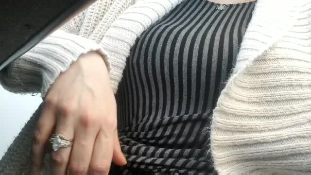 The perk of a wrap dress.