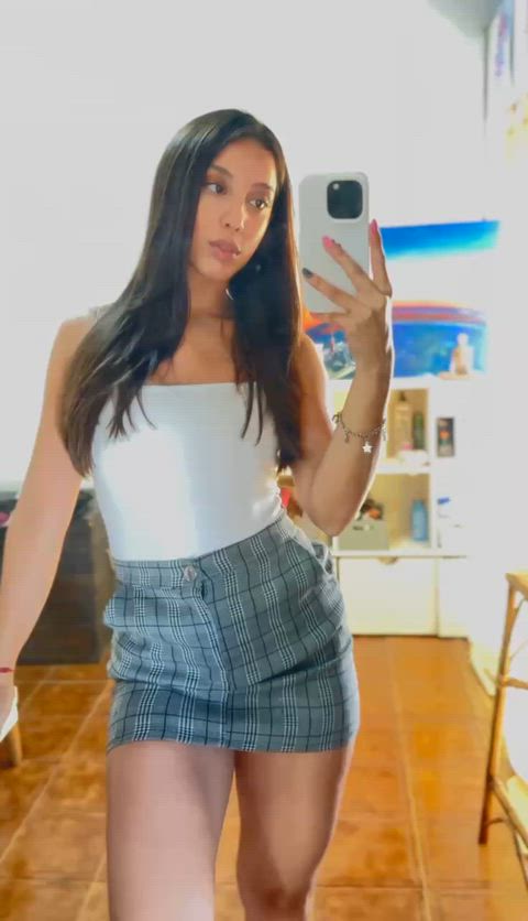 Tight skirt for art class