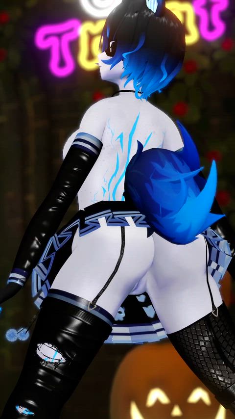 Cheerleader, from behind