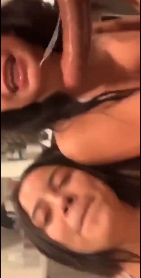 Best friends suck dick together