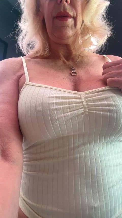 Exposing my  fake boobs