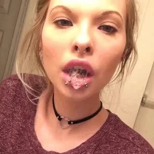 Babe is drooling