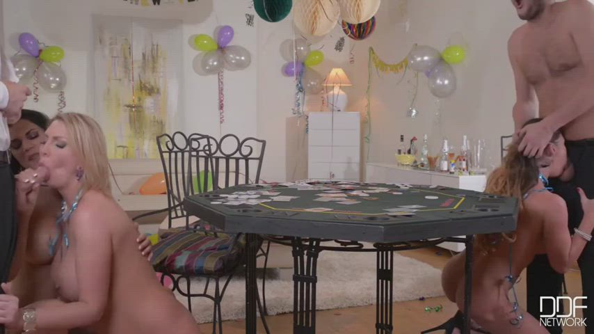 Cathy Heaven Double Blowjob Jasmine Jae Leigh Darby Porn GIF by makaveli187