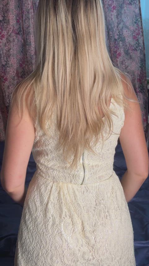 Taking my dress off because you clearly need a better view