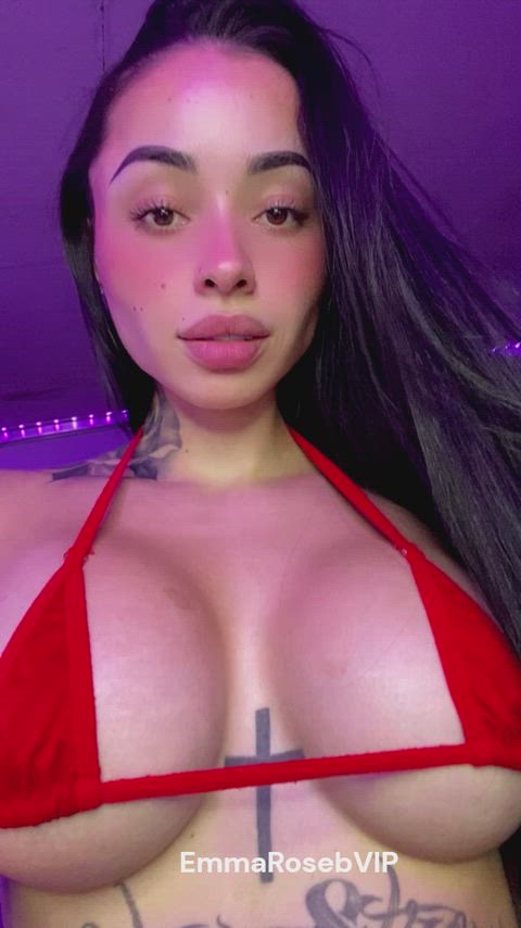 Amateur Babe Brunette Busty CamSoda Camgirl Canadian Cute French Tattoo Porn GIF by camsoda