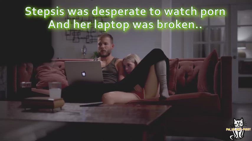 Watching porn with stepsis until..