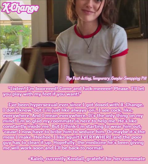 Kaleb, currently Kendall, grateful for her roommate