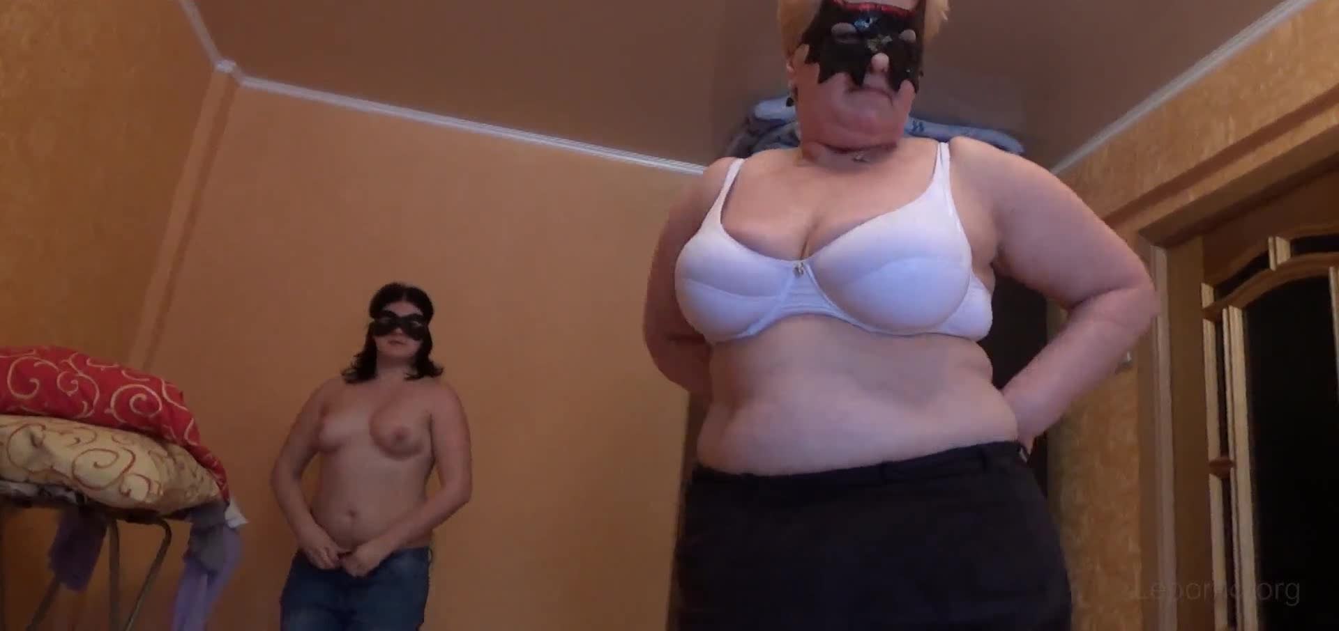 BBW lesbian milf with girl
