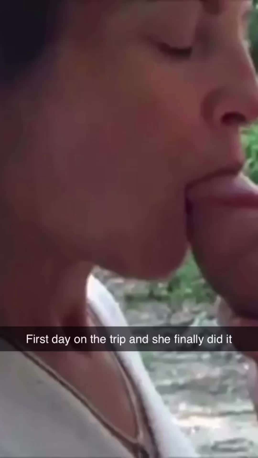 On a trip with mom