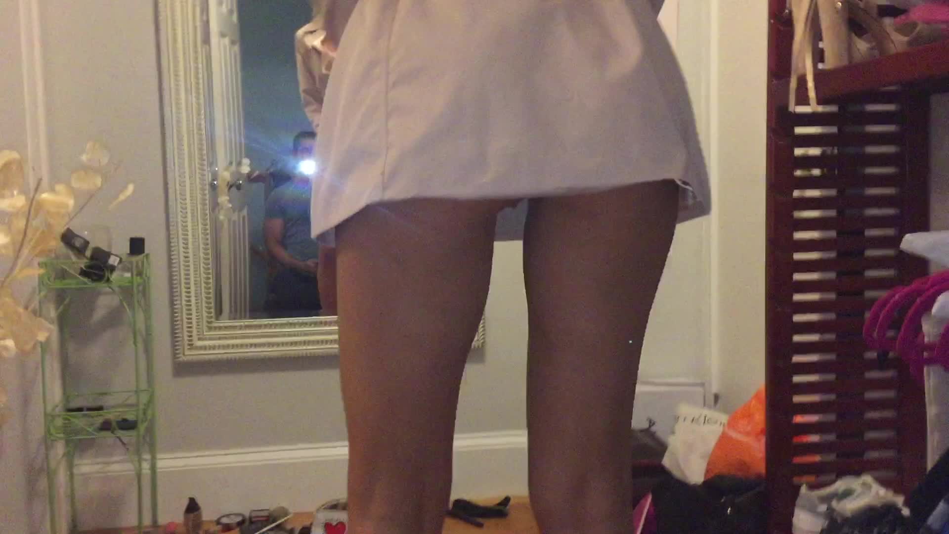 Does my raincoat count as upskirt?